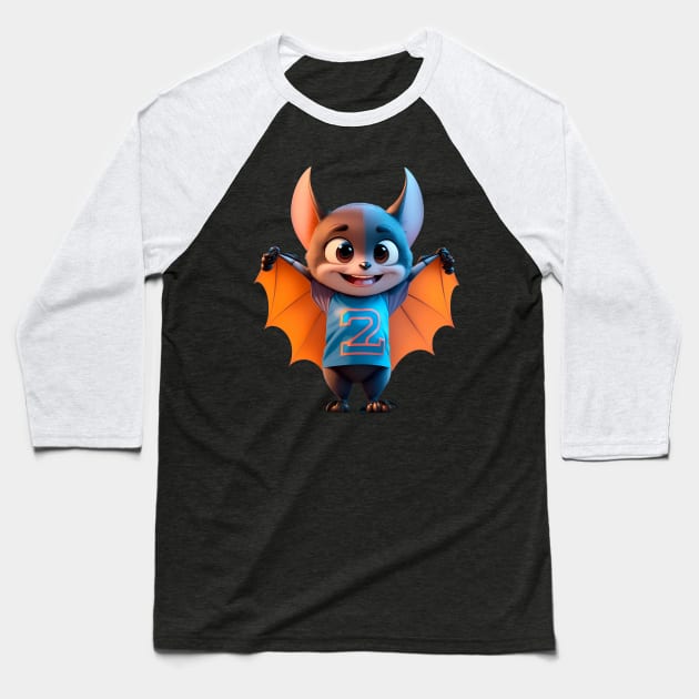 Funny Australian Flying Fox Baseball T-Shirt by BrisaArtPrints